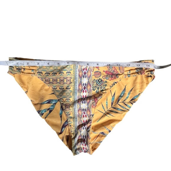 Roxy Women Swimsuit Low Rise Reversible Bikini Bottoms Estim M/L 30” Waistband - Picture 6 of 8